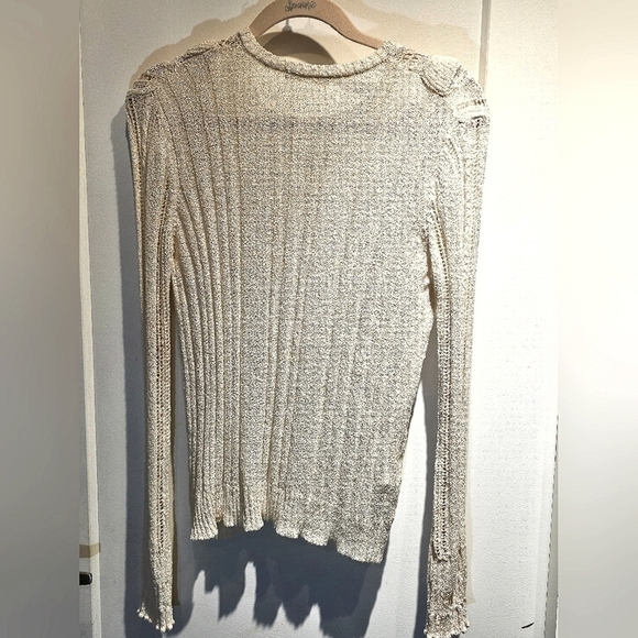 Mango V neck sweater with ruffles - Picture 3 of 3